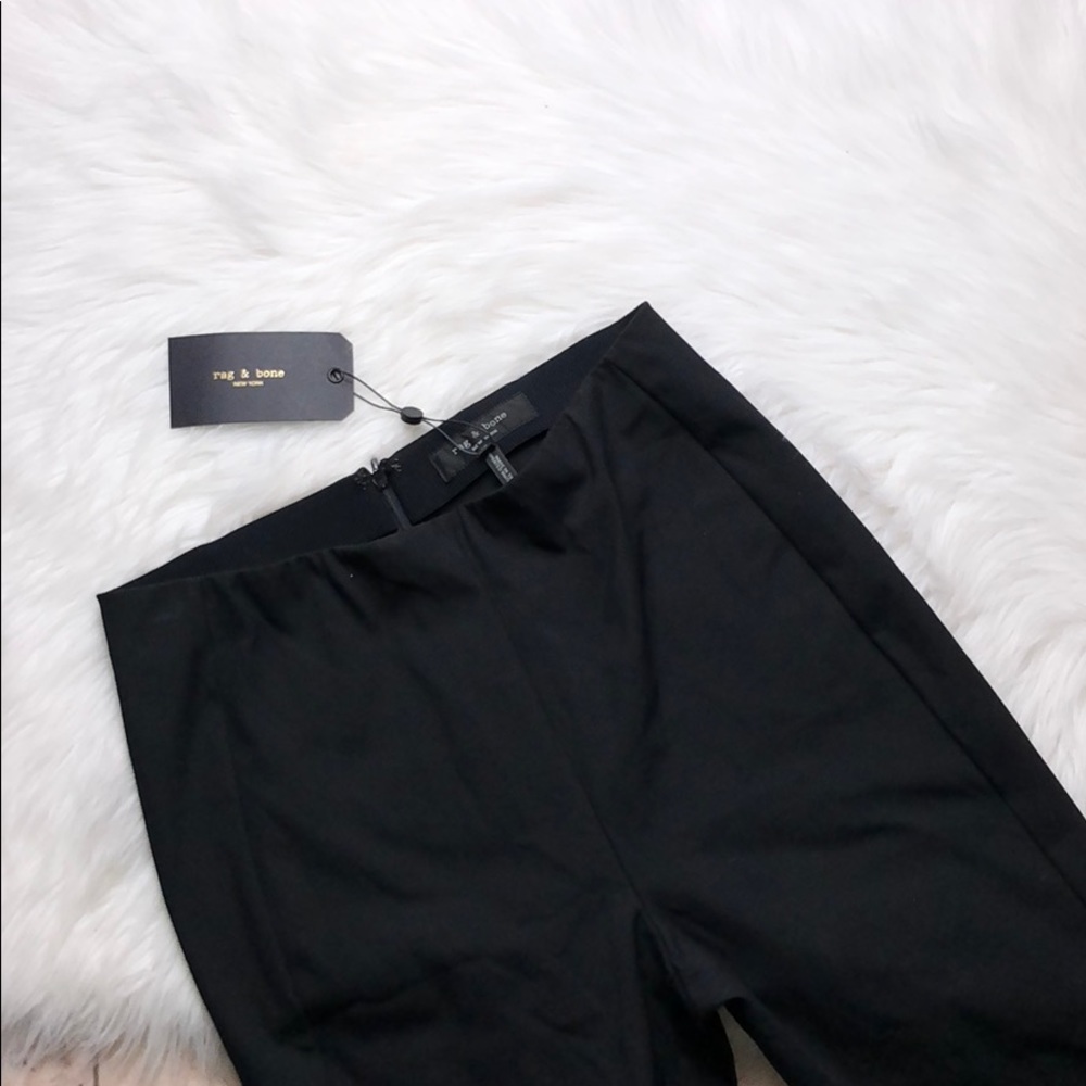 rag & bone Black High-Waist Tailored Pants
